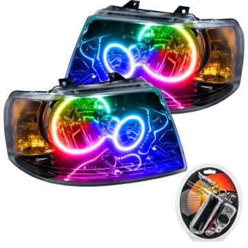 Picture of Oracle 03-06 Ford Expedition SMD HL - Black - ColorSHIFT