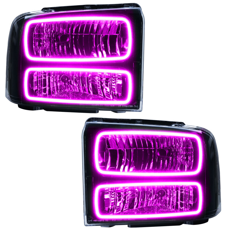 Picture of Oracle 05-07 Ford F-250/350 SMD HL - Black - ColorSHIFT w/ 2.0 Controller