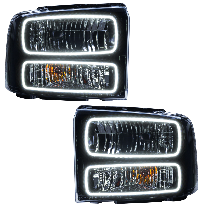 Picture of Oracle 05-07 Ford F-250/350 SMD HL - Black - ColorSHIFT w/ Simple Controller