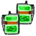 Picture of Oracle 08-10 Ford F250 Pre-Assembled Halo Headlights Chrome Housing- w/Simple Controller
