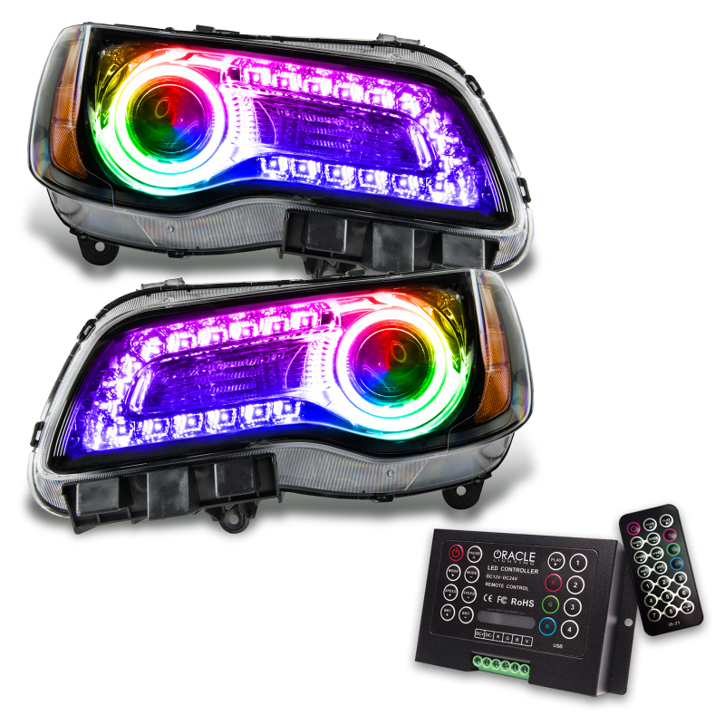 Picture of Oracle 11-14 Chrysler 300C SMD HL - Black - NON HID - DRL - w/ 2.0 Controller