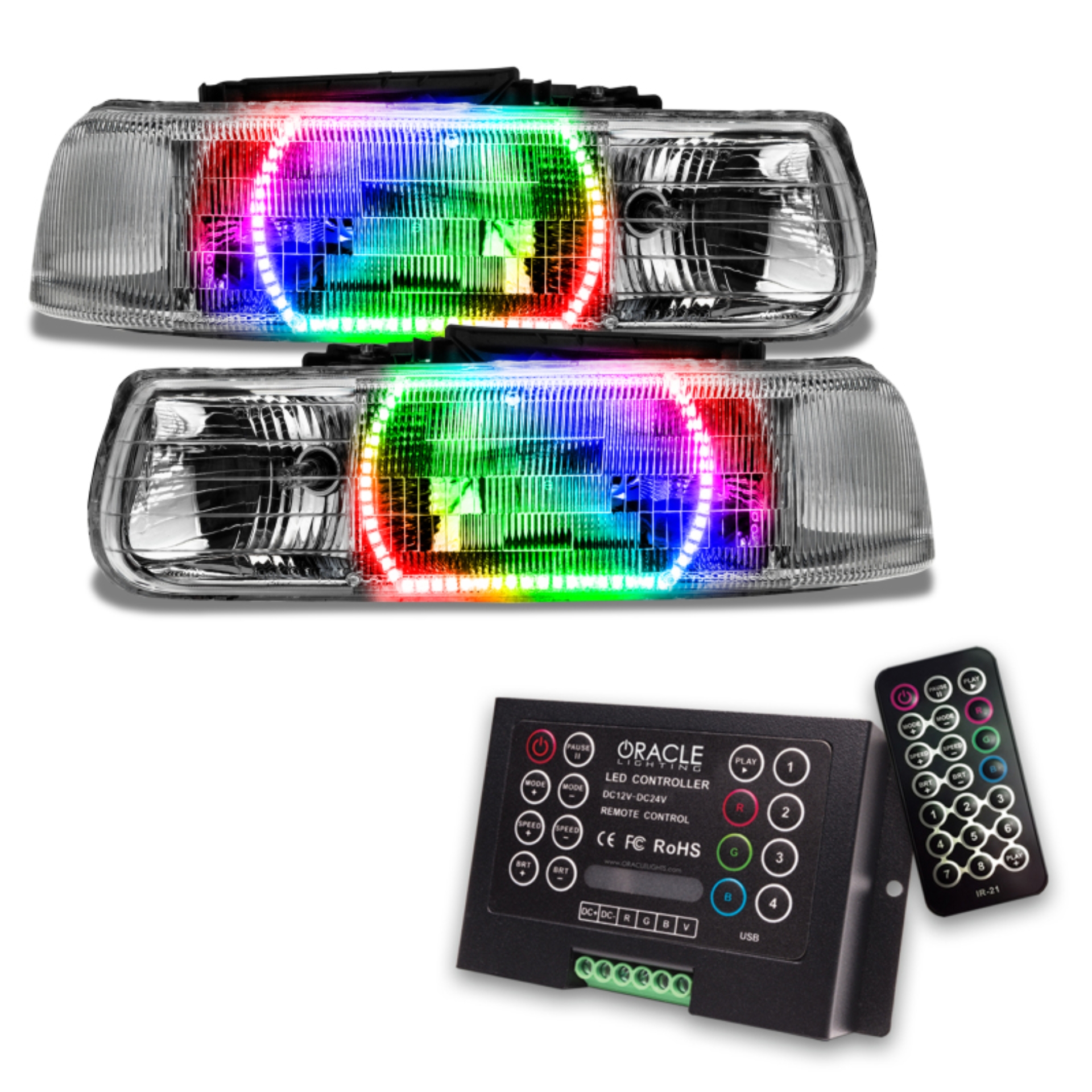 Picture of Oracle 00-06 Chevy Tahoe/GMC Yukon SMD HL - ColorSHIFT w/ 2.0 Controller