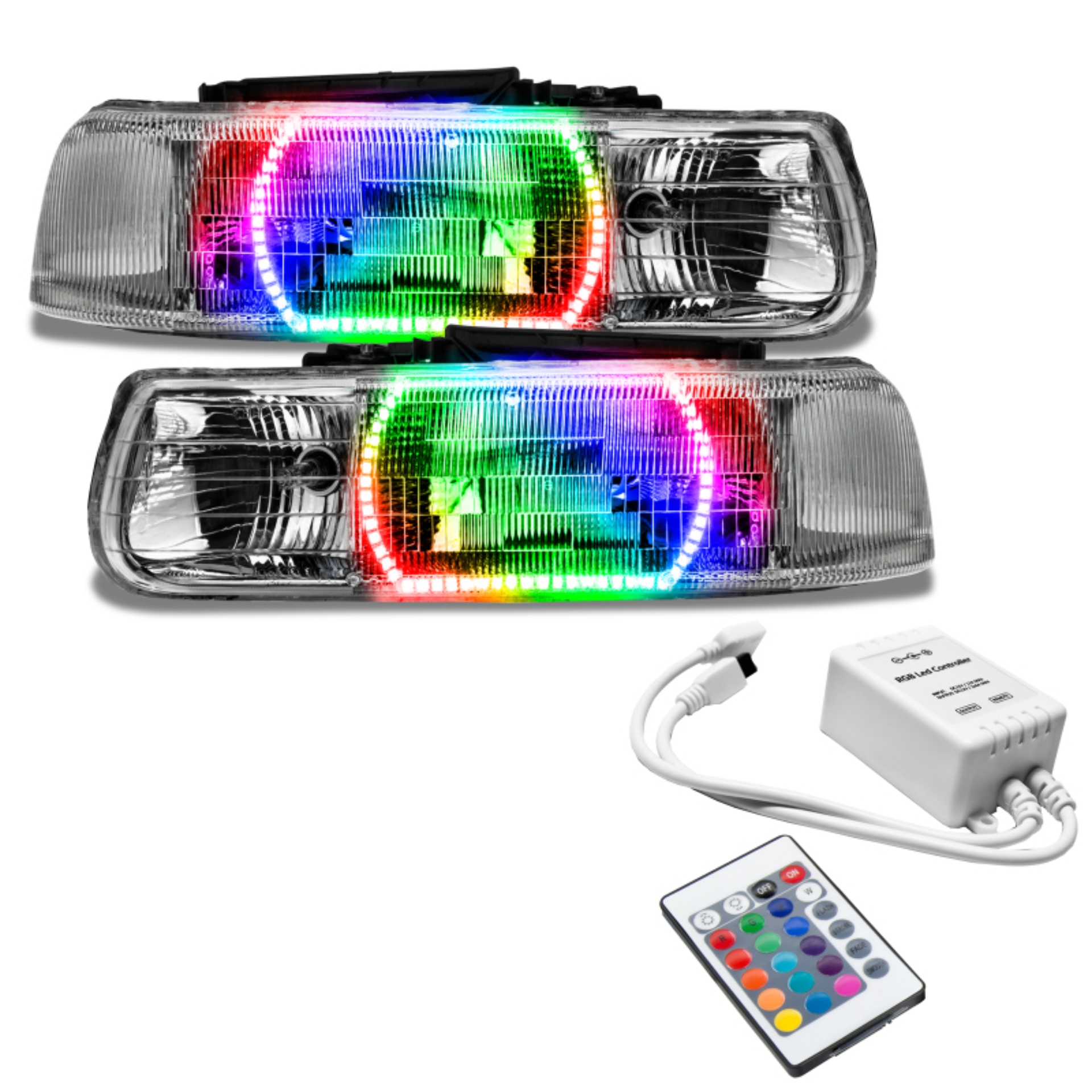 Picture of Oracle 00-06 Chevy Tahoe/GMC Yukon SMD HL - ColorSHIFT w/ Simple Controller