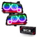 Picture of Oracle 05-10 Dodge Charger SMD HL (Non-HID) - Triple Halo - ColorSHIFT w/ BC1 Controller