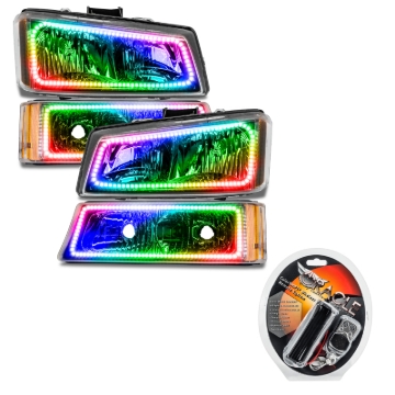 Picture of Oracle 03-06 Chevy Silverado Pre-Assembled Headlights w/ Parking Lights - ColorSHIFT