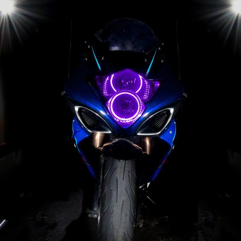 Picture of Oracle Suzuki GSX-R 1000 06-07 LED Motorcycle Halo Kit - ColorSHIFT