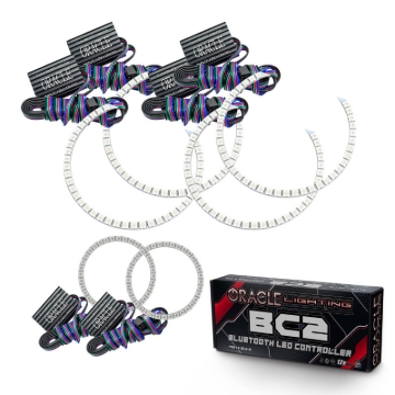 Picture of Oracle Jeep Grand Cherokee 11-13 Triple Halo Kit - ColorSHIFT w/ BC1 Controller