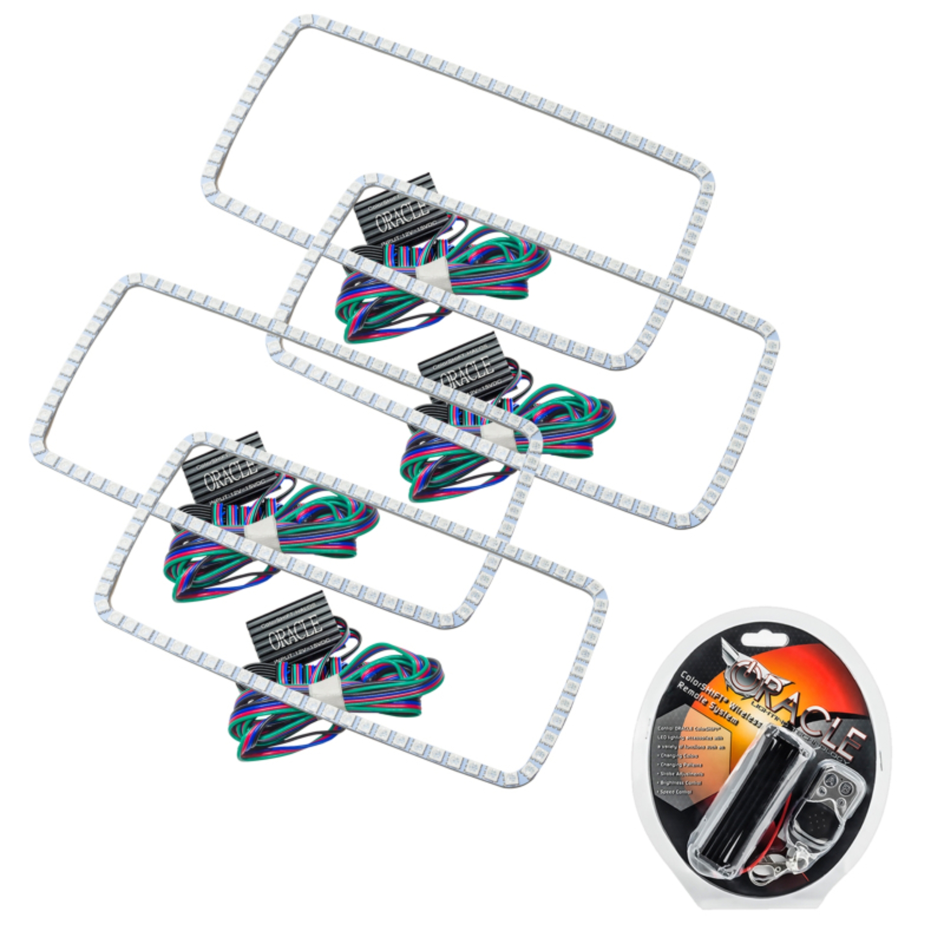 Picture of Oracle GMC Sierra 07-13 Halo Kit (New Square Ring Design) - ColorSHIFT