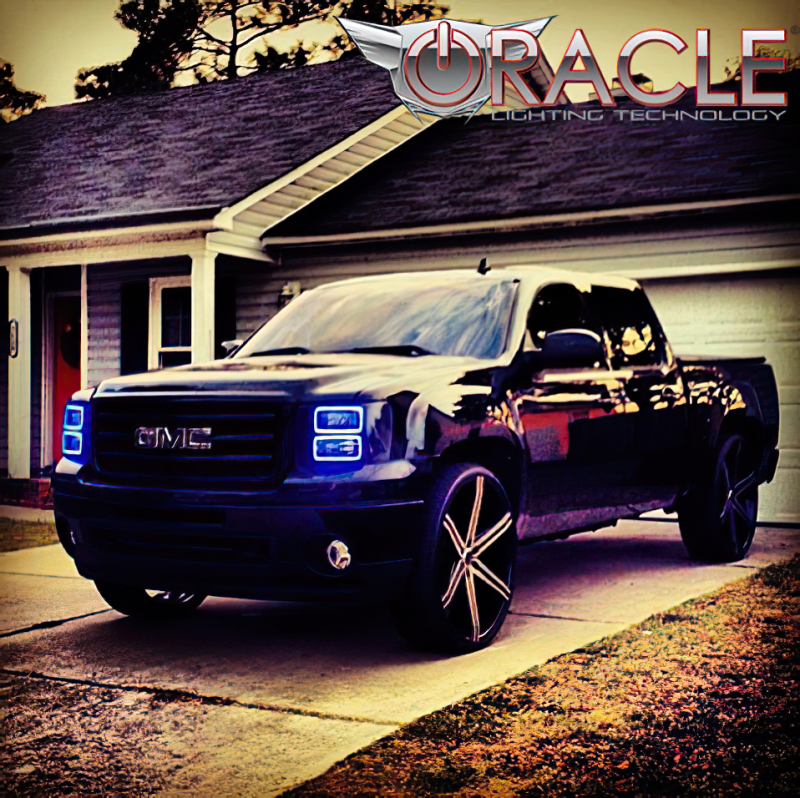 Picture of Oracle GMC Sierra 07-13 LED Halo Kit (New Square Ring Design) - White