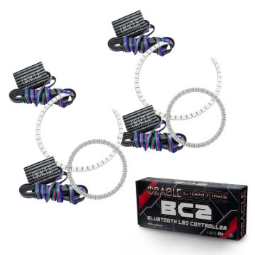 Picture of Oracle BMW 3 Series 06-11 LED Halo Kit - Non-Projector - ColorSHIFT w/ BC1 Controller