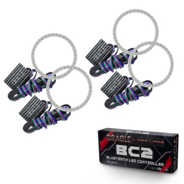 Picture of Oracle Mercedes Benz S-Class 07-09 Halo Kit - ColorSHIFT w/ BC1 Controller