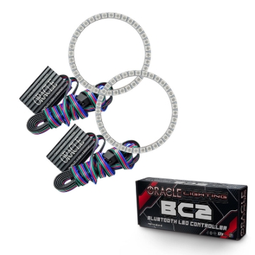 Picture of Oracle Hyundai Veloster 11-13 Halo Kit - ColorSHIFT w/ BC1 Controller