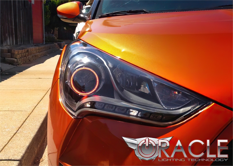 Picture of Oracle Hyundai Veloster 11-13 Halo Kit - ColorSHIFT w/ 2.0 Controller