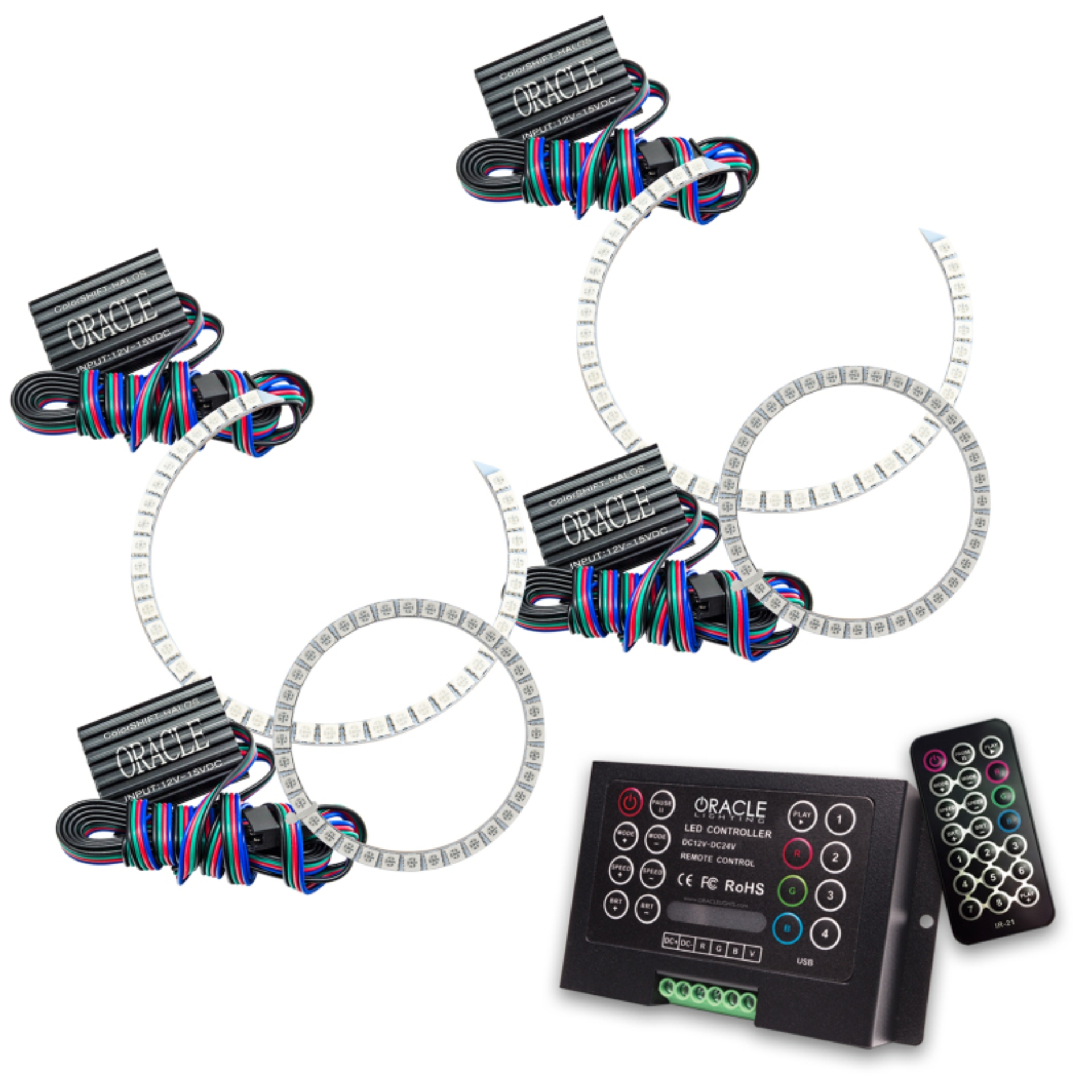 Picture of Oracle Nissan Altima Sedan 10-12 Halo Kit - ColorSHIFT w/ 2.0 Controller