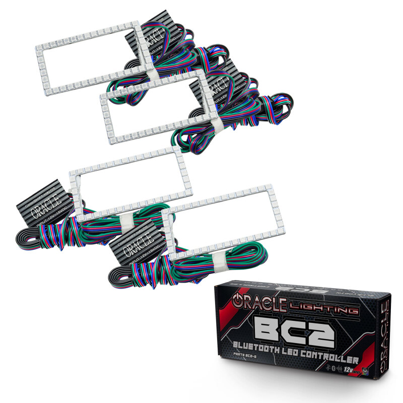 Picture of Oracle Ford F-150 15-17 Projector Headlight Halo Kit - ColorSHIFT w/ BC1 Controller