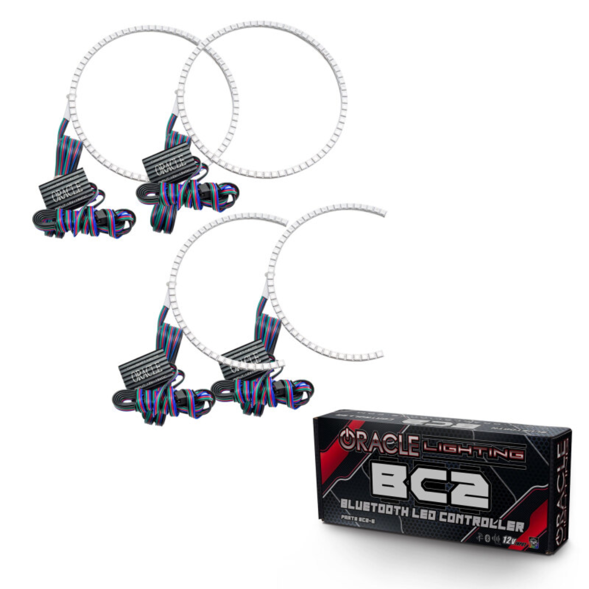 Picture of Oracle Dodge Dakota 05-07 Halo Kit - ColorSHIFT w/ BC1 Controller