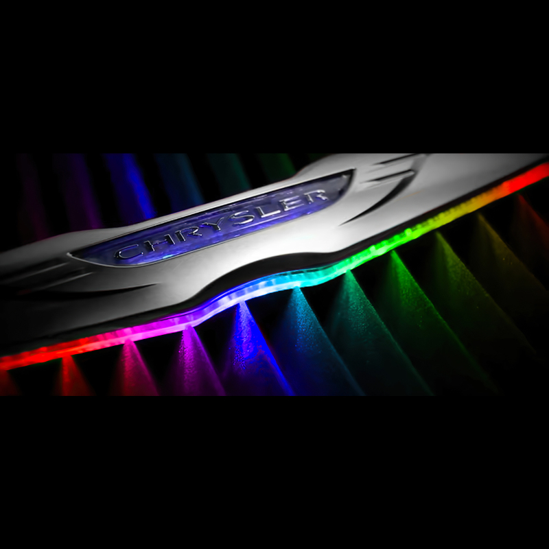 Picture of Oracle Chrysler Illuminated LED Sleek Wing - RGB ColorSHIFT