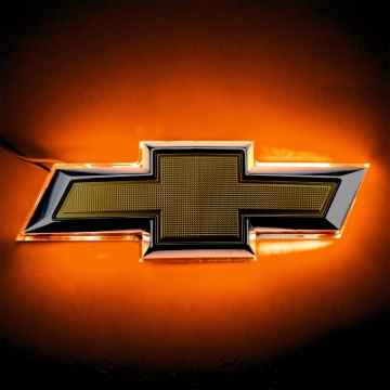 Picture of Oracle 14-15 Chevrolet Camaro Illuminated Bowtie - Amber