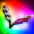 Picture of Oracle Corvette C7 Rear Illuminated Emblem - ColorSHIFT