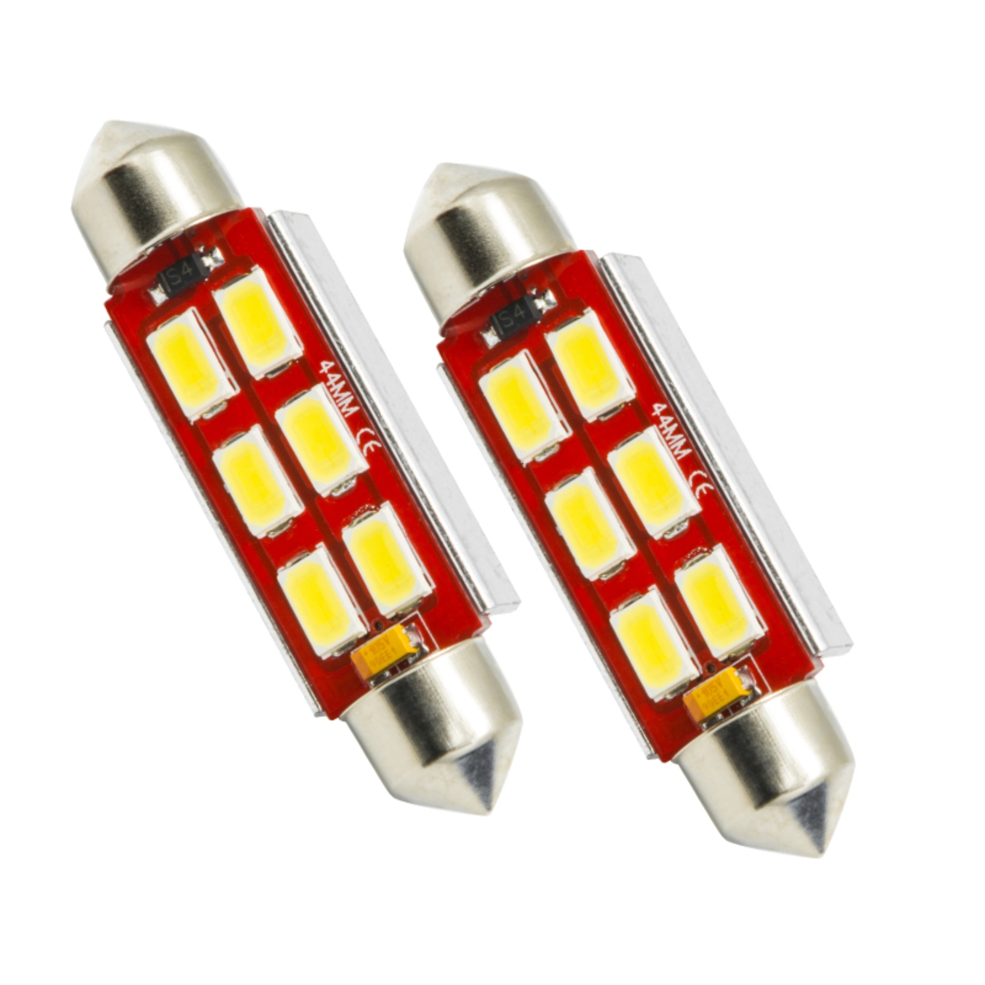 Picture of Oracle 44MM 6 LED 3-Chip Festoon Bulbs (Pair) - Cool White