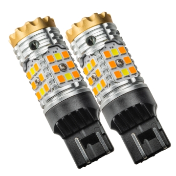Picture of Oracle 7443-CK LED Switchback High Output Can-Bus LED Bulbs - Amber/White Switchback
