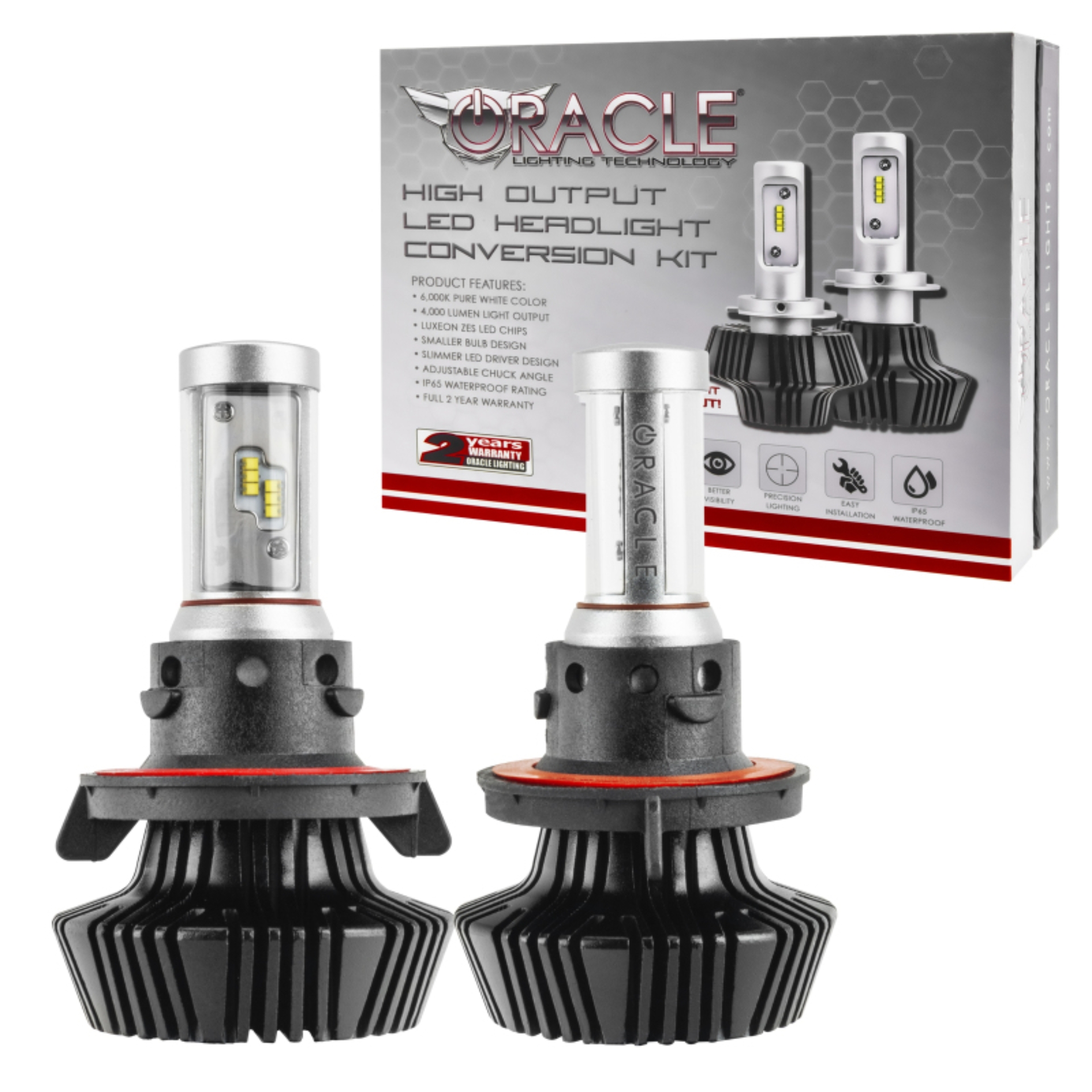 Picture of Oracle H13 4000 Lumen LED Headlight Bulbs (Pair) - 6000K
