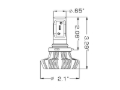Picture of Oracle 9005 4000 Lumen LED Headlight Bulbs (Pair) - 6000K