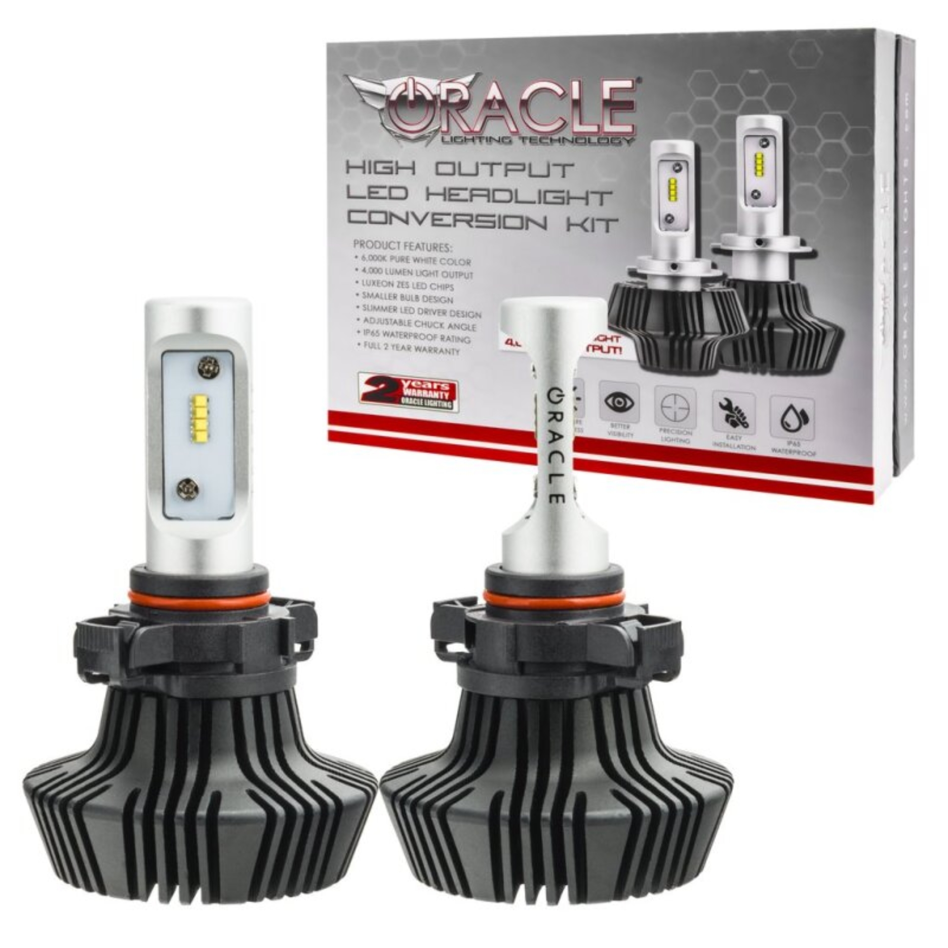 Picture of Oracle 52 4000 Lumen LED Headlight Bulbs (Pair) - 6000K