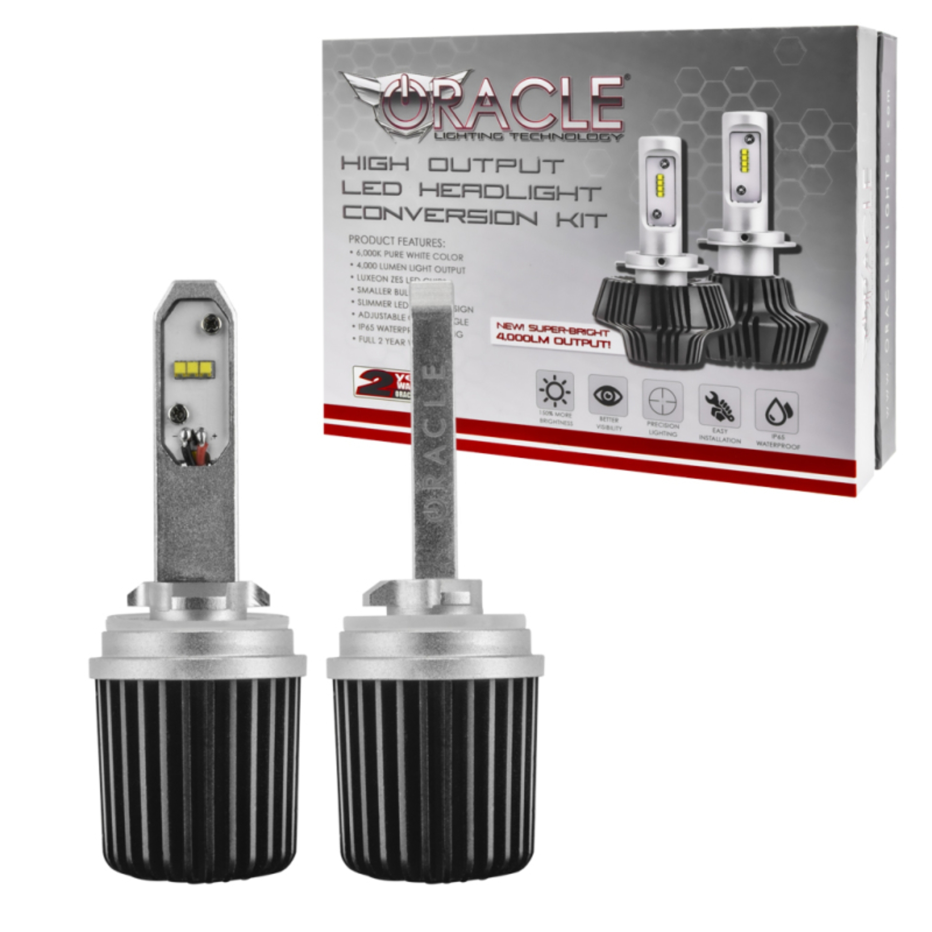 Picture of Oracle 880 4000+ Lumen LED Fog Light Bulbs (Pair) - 6000K