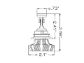 Picture of Oracle 9007 4000 Lumen LED Headlight Bulbs (Pair) - 6000K