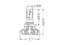 Picture of Oracle 9012 4000 Lumen LED Headlight Bulbs (Pair) - 6000K