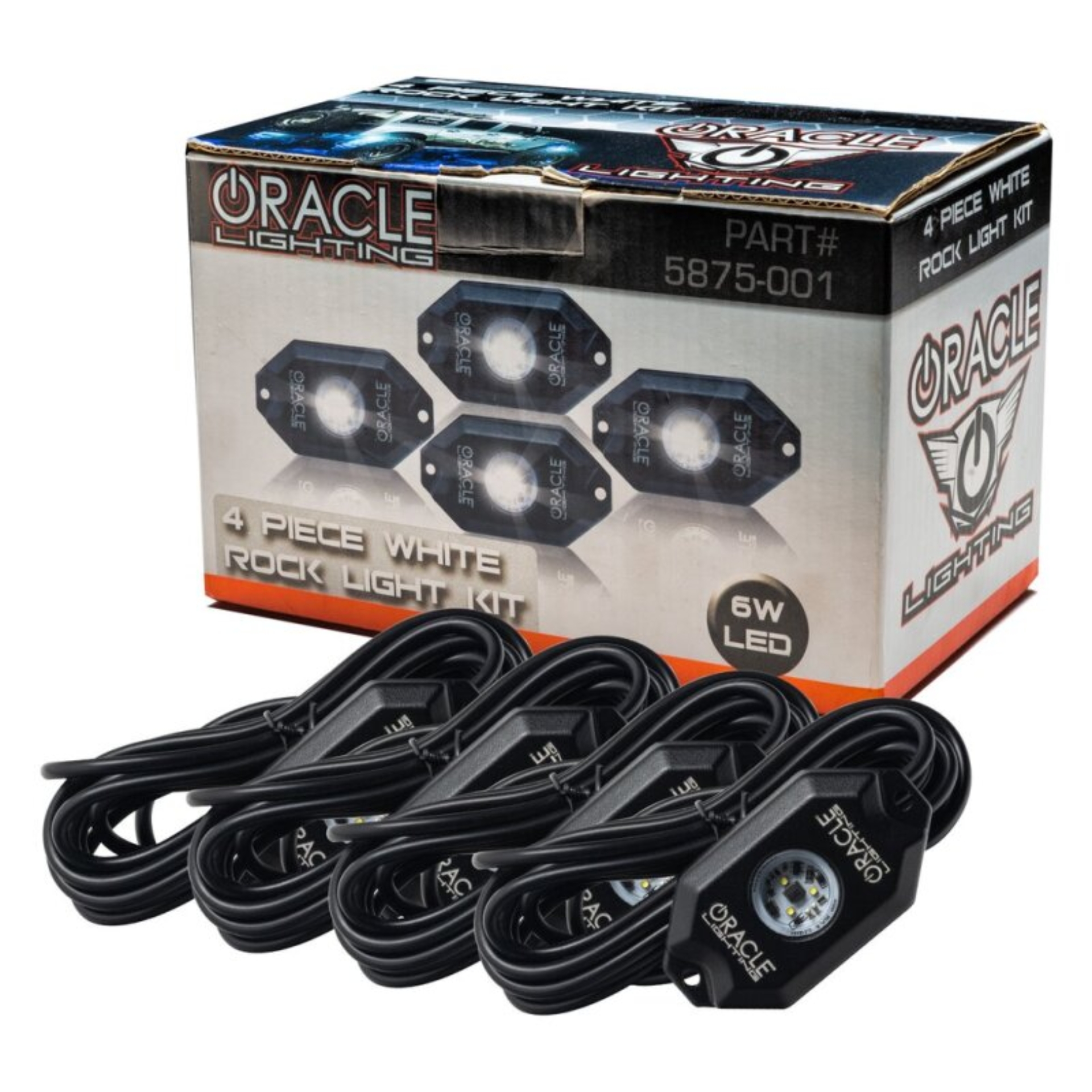 Picture of Oracle Underbody Wheel Well Rock Light Kit - White (4PCS) - 5000K