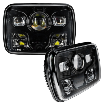 Picture of Oracle 7inx6in 40W Replacement LED Headlight - Black (Pair)