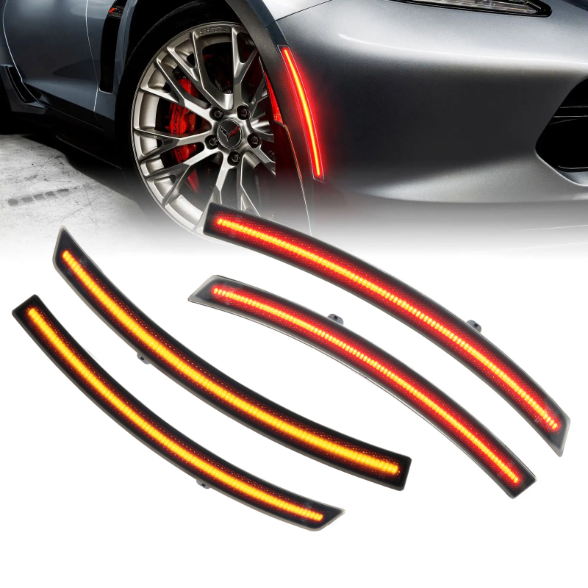 Picture of Oracle Chevrolet Corvette C7 Concept Sidemarker Set - Tinted - No Paint