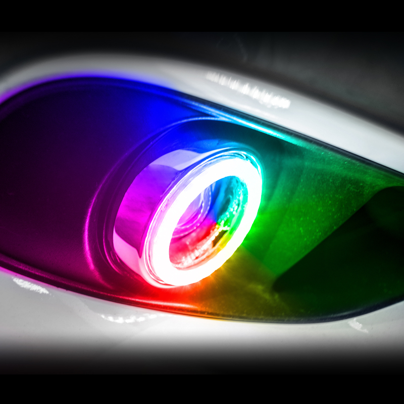 Picture of Oracle Chevy Camaro 14-15 WP LED Projector Fog Halo Kit - ColorSHIFT
