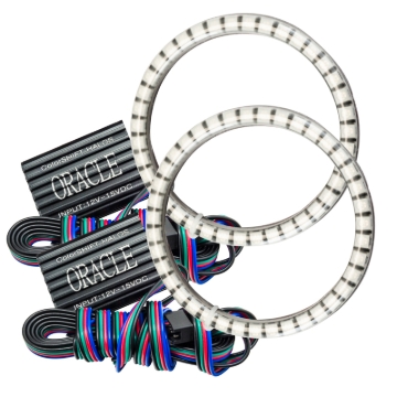 Picture of Oracle Dodge Challenger 08-14 LED Waterproof Fog Halo Kit - ColorSHIFT