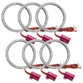 Picture of Oracle Ultima GTR LED Waterproof Tail Light Halo Kit - 6 Rings - Red