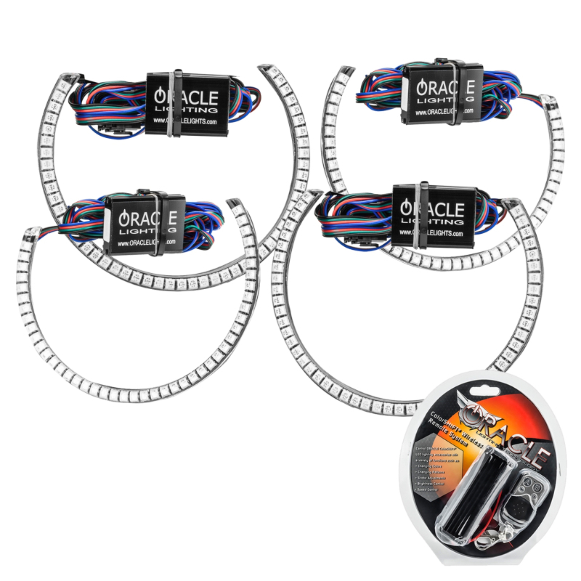 Picture of Oracle Dodge Challenger 08-14 LED Waterproof Halo Kit - ColorSHIFT