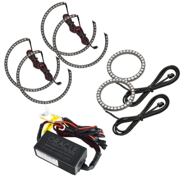 Picture of Oracle 0814 Dodge Challenger Dynamic Surface Mount Headlight/Fog Light Halo Kit COMBO