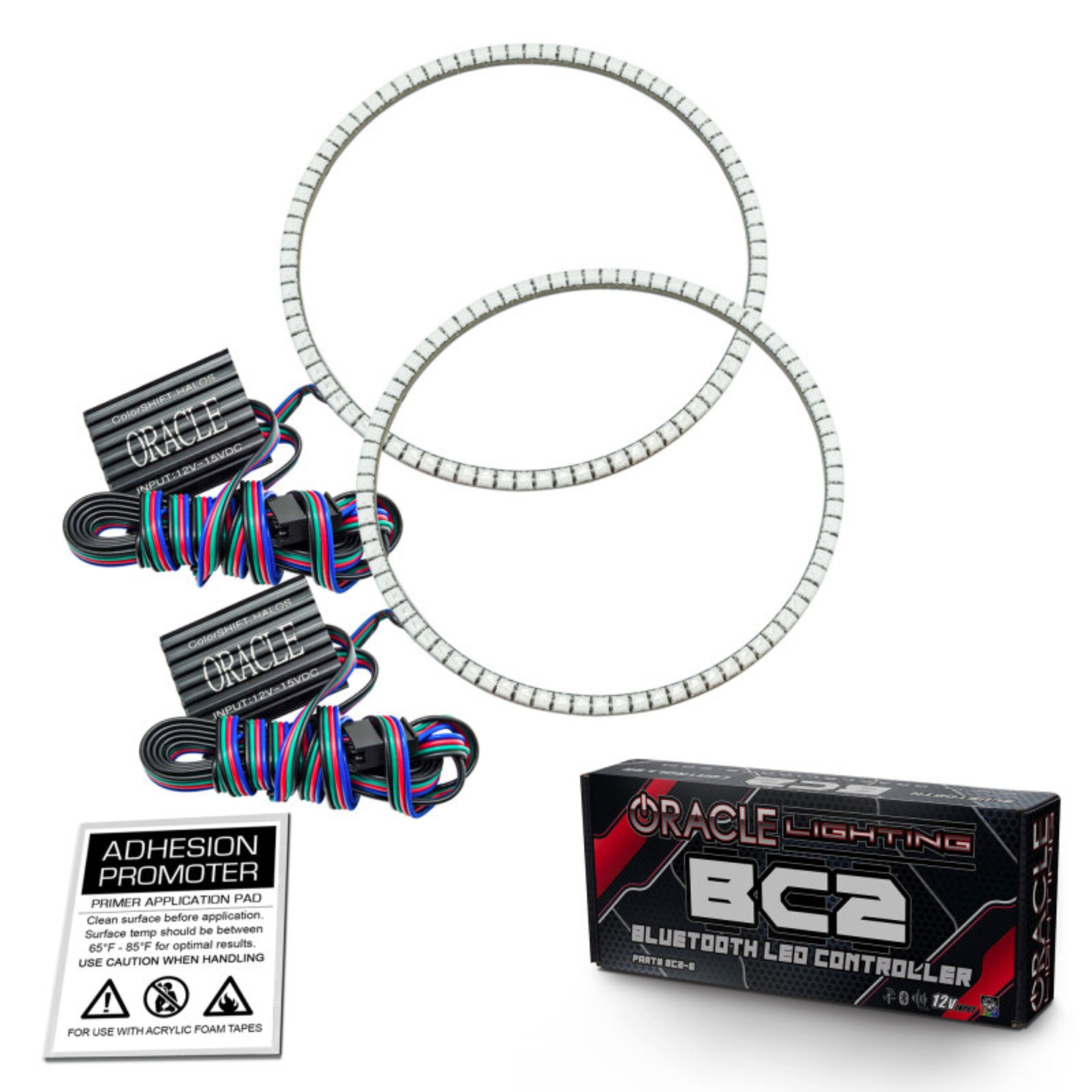 Picture of Oracle Jeep Wrangler TJ 97-06 LED Waterproof Halo Kit - ColorSHIFT w/ BC1 Controller