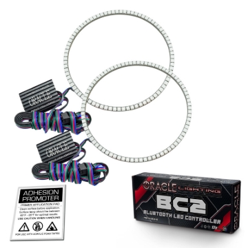 Picture of Oracle Jeep Wrangler TJ 97-06 LED Waterproof Halo Kit - ColorSHIFT w/ BC1 Controller
