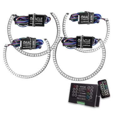 Picture of Oracle Dodge Challenger 15-21 LED Waterproof Halo Kit - ColorSHIFT w/ 2.0 Controller