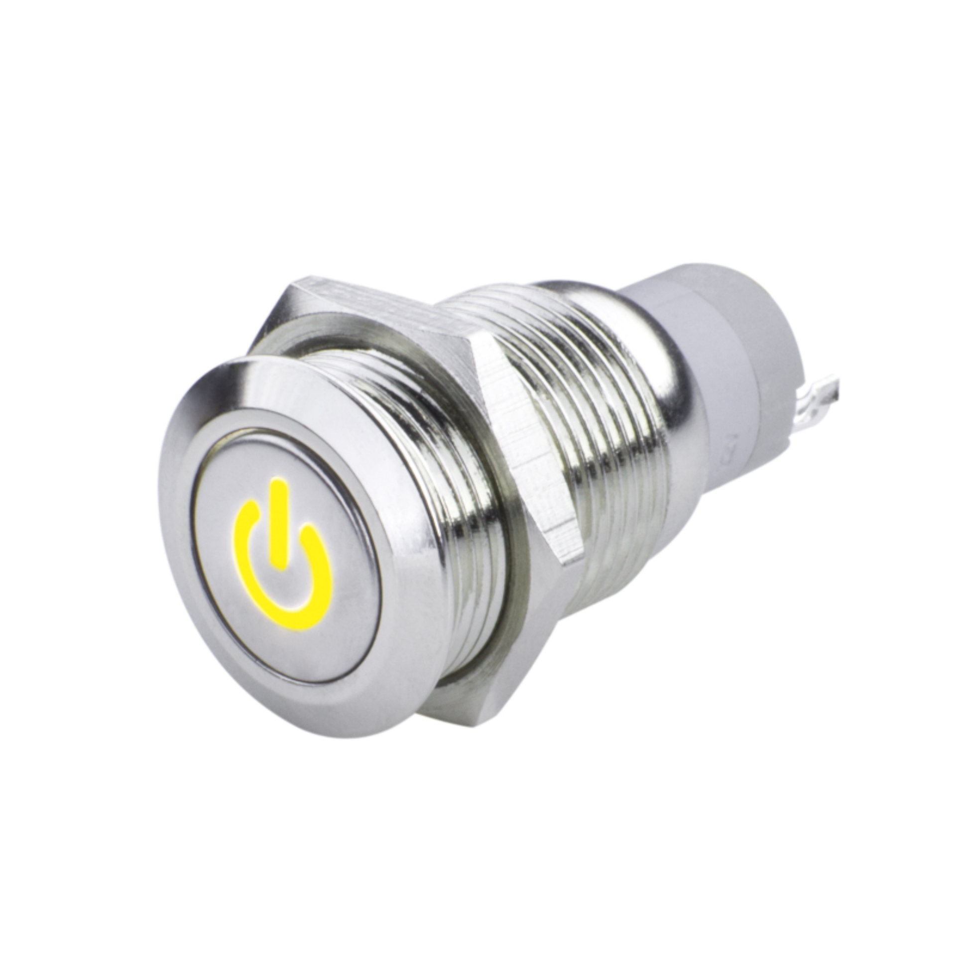 Picture of Oracle Pre-Wired Power Symbol On/Off Flush Mount LED Switch - Yellow