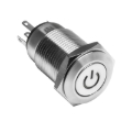 Picture of Oracle Pre-Wired Power Symbol On/Off Flush Mount LED Switch - Amber