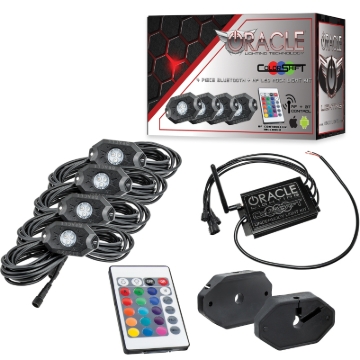 Picture of Oracle Bluetooth + RF Underbody Rock Light Kit - 4 PCS - ColorSHIFT