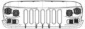 Picture of Oracle VECTOR Series Full LED Grille - Jeep Wrangler JK - NA