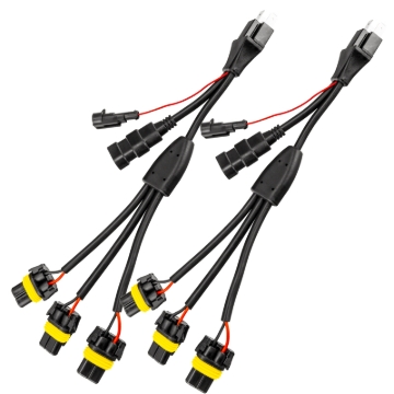 Picture of Oracle Vector H4 Headlight Wiring Harness (Pair- Euro Export Model)