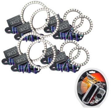 Picture of Oracle Vector Jeep Wrangler JK Grille Halo Kit - ColorSHIFT
