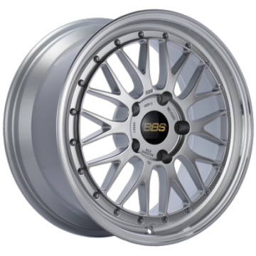Picture of BBS LM 18x8 5x114.3 ET40 Diamond Silver Center Diamond Cut Lip Wheel - 82mm PFS/Clip Required