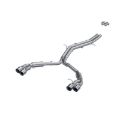 Picture of MBRP 18-21 Audi S5 Coupe/S4 Sedan T304 SS 2.5in Cat-Back Quad Rear Exit Exhaust - SS Tips